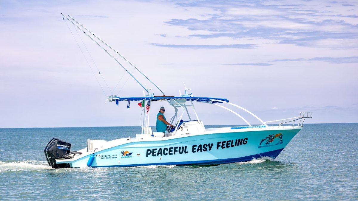 Peaceful Easy Feeling, 32-foot super panga fishing charter running out of Marina Nuevo Vallarta